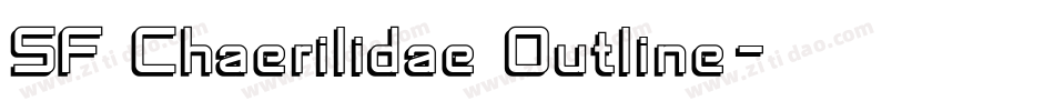 SF Chaerilidae Outline字体转换